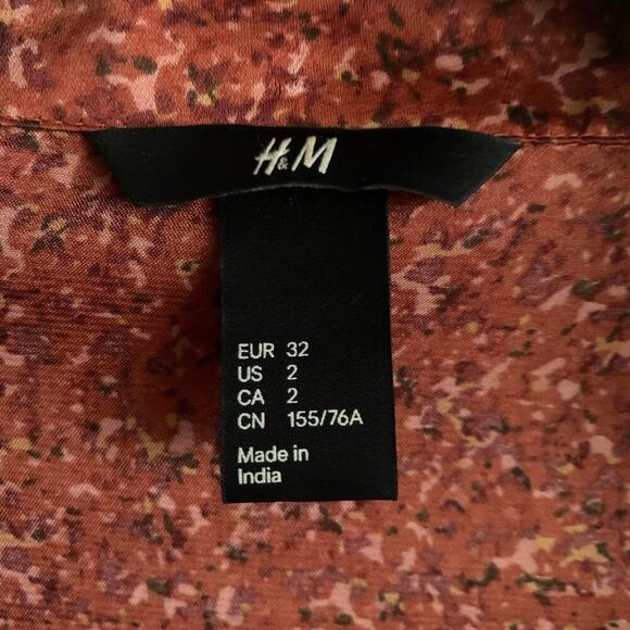 DVF-Inspired Brown Dusty Rose Print 3/4 Sleeve Belted Wrap Dress Size 2 - Picture 2 of 8